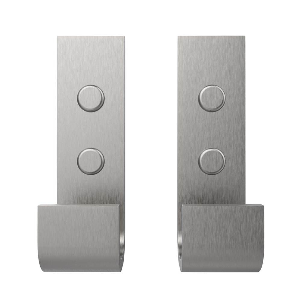 Manhattan Hook - Pack of 2 in Brushed Chrome