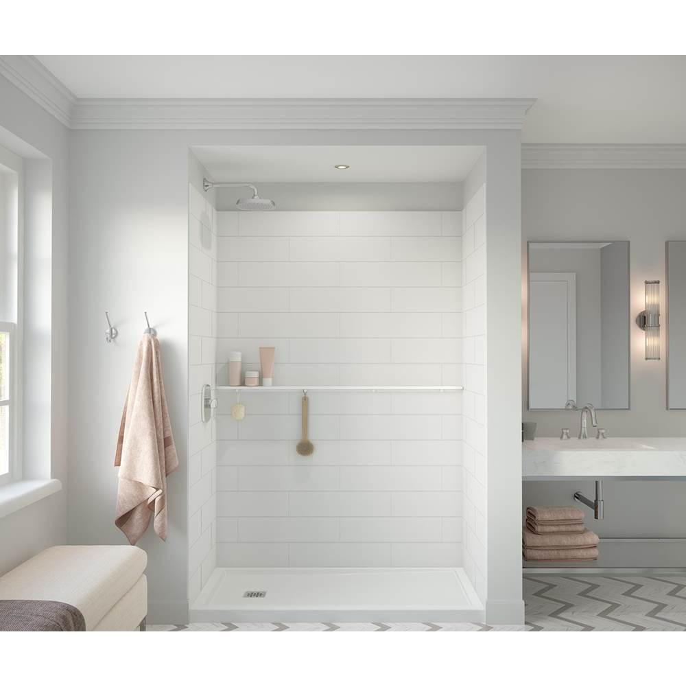 Manhattan 57 in. Long Shelf in Matte White