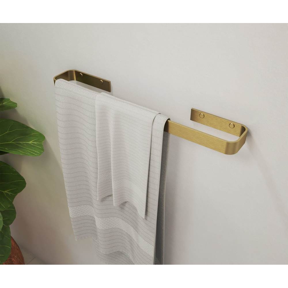 Manhattan 18 in. Single Towel Bar in Brushed Gold