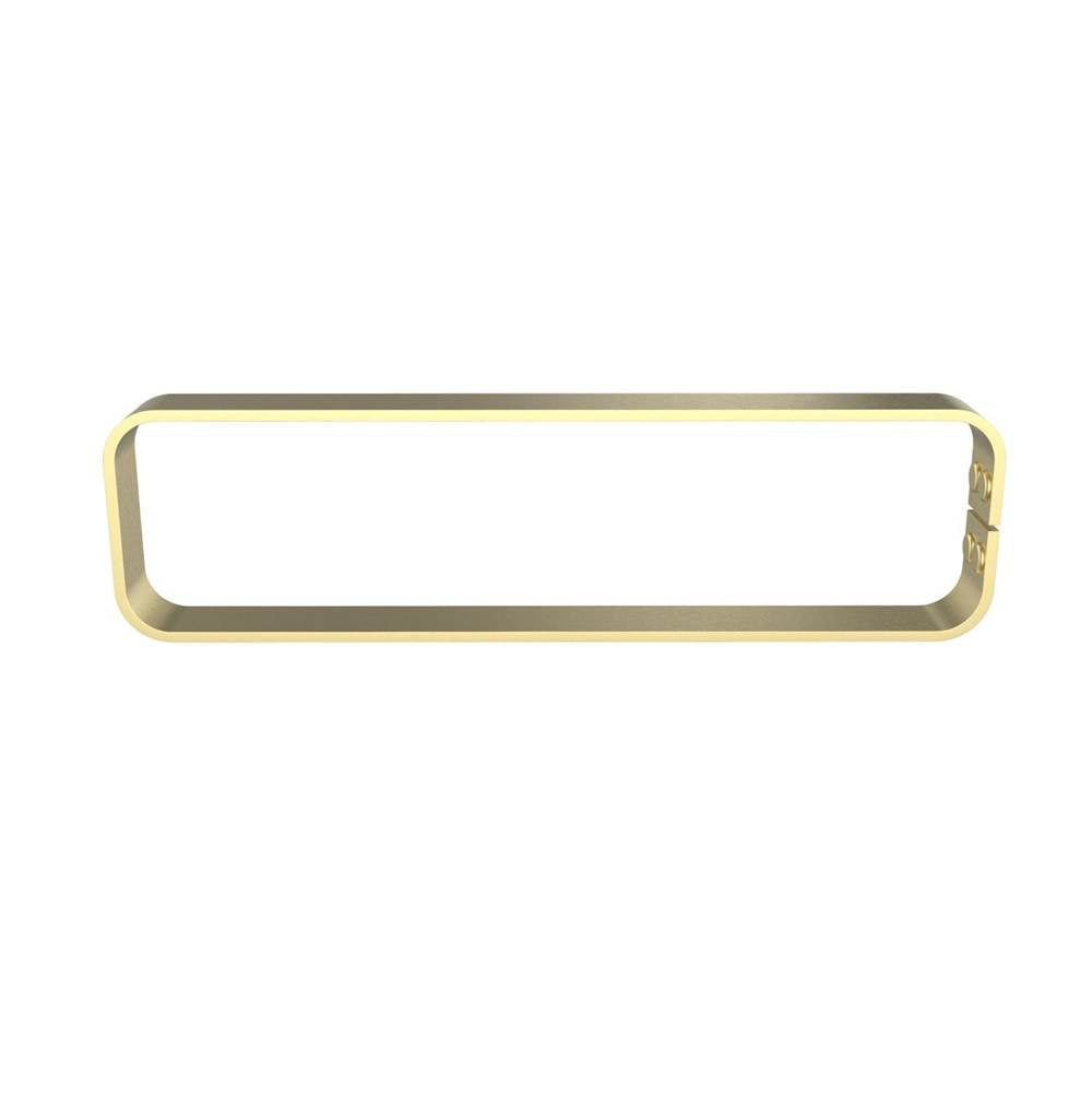 Manhattan Vertical Hand Towel Holder in Brushed Gold