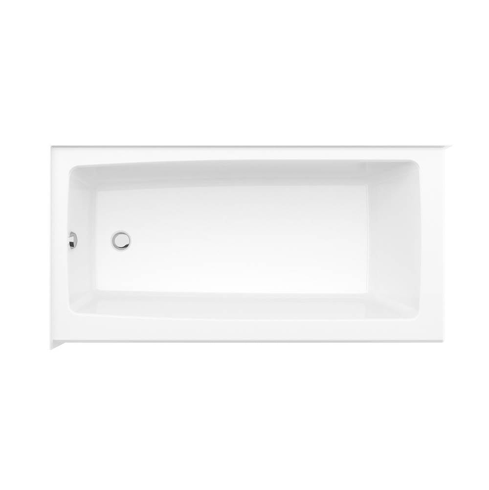 Mackenzie Corner 6030 AcrylX Corner Right-Hand Drain Bathtub in White