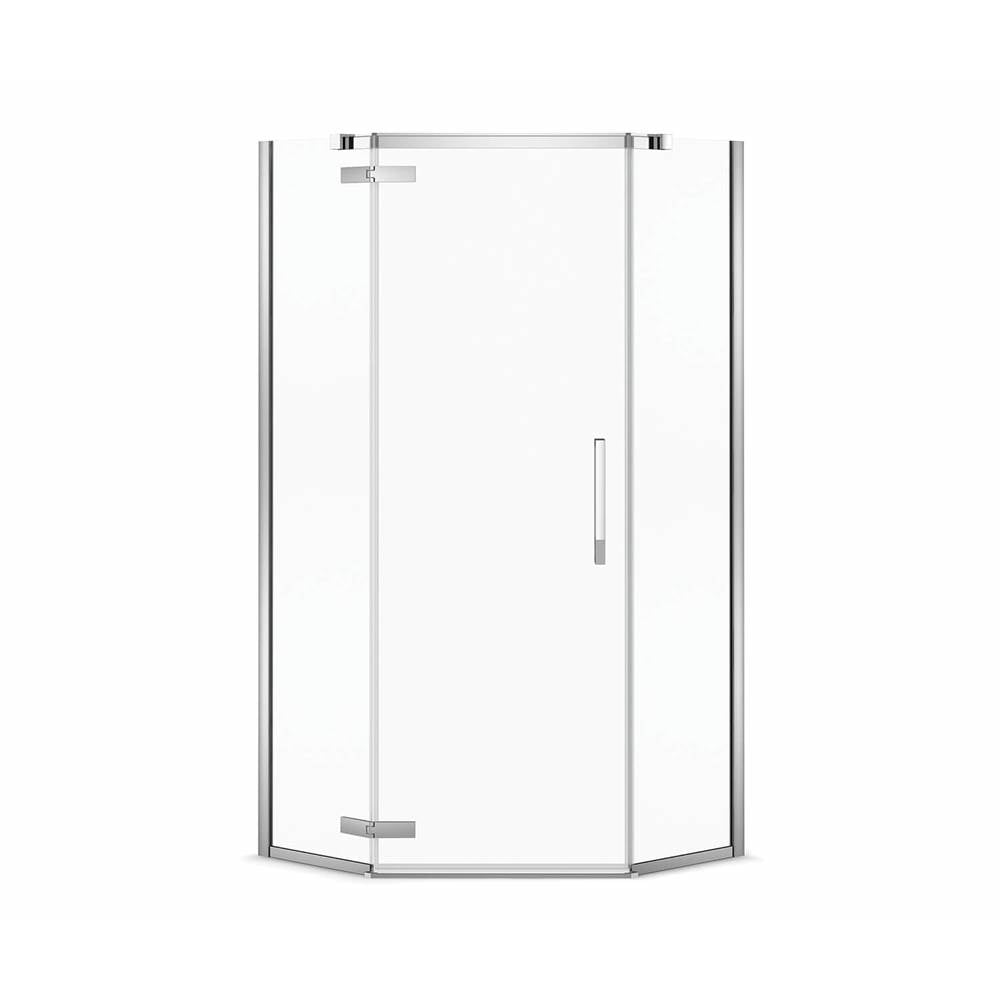 Link Neo-angle 40 x 40 x 75 in. 8mm Pivot Shower Door for Corner Installation with Clear glass in Chrome