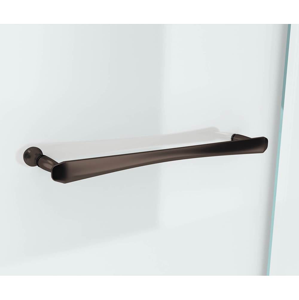 Reveal 71 38-41 x 71.5 in. 8mm Pivot Shower Door for Alcove Installation with Clear glass in Dark Bronze