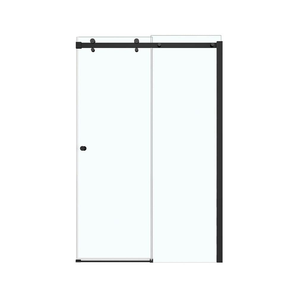Luminescence 44 1/2-47 x 70 1/2-72 in. 6mm Sliding Shower Door for Alcove Installation with Clear glass in Dark Bronze
