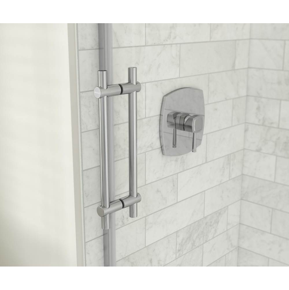 Odyssey SC 60'' x 32'' x 78'' 8mm Sliding Shower Door for Corner Installation with Clear glass in Chrome