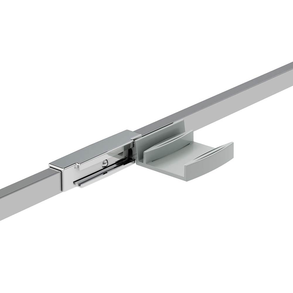 Incognito 70 44-47 x 70 1/2 in. 8mm Bypass Shower Door for Alcove Installation with Clear glass in Matte Black