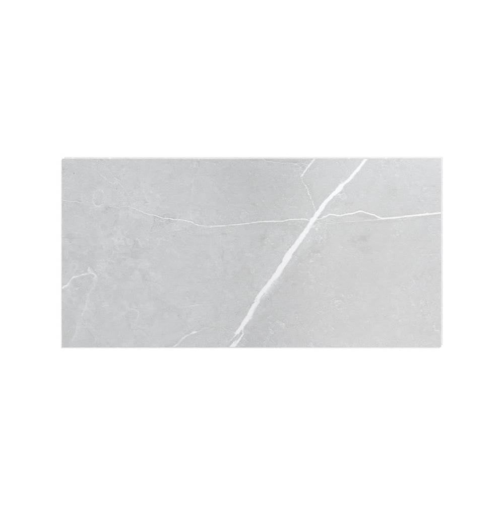 Maax - Manhattan Glue-up Wall Tiles 15.75 x 31.5 in. In Smooth Marble Light Grey - Light Grey