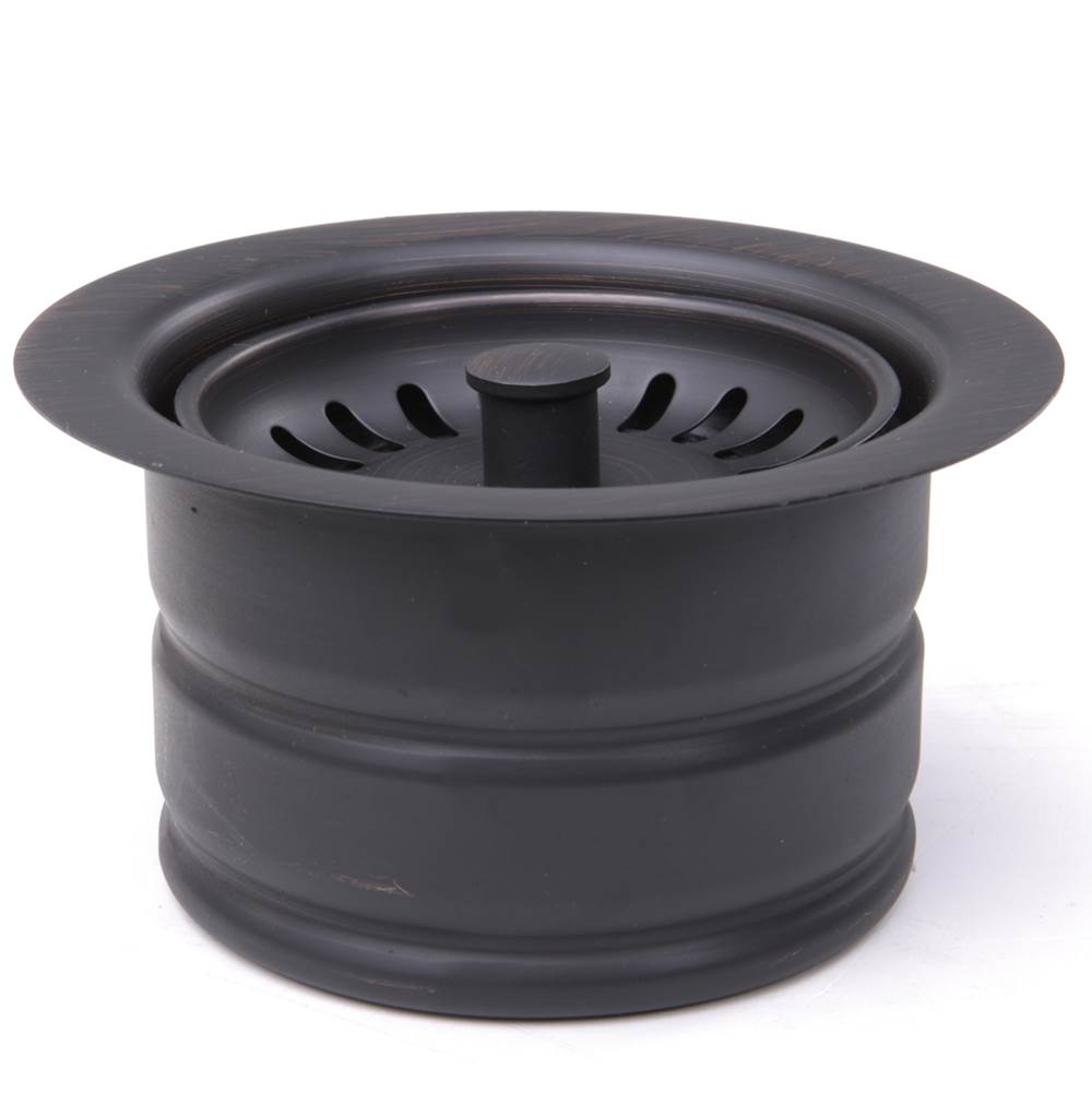 Nantucket Sink 3.5 Inch Extended Flange Disposal Kitchen Drain in Brushed Stainless