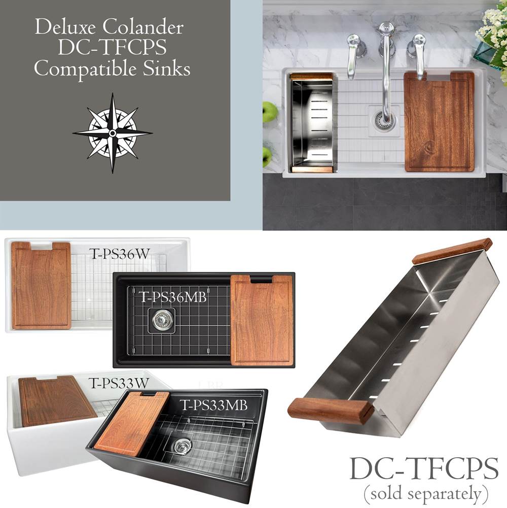 Colander, Designed To Fit T-Ps Series Fireclay Sinks And Retro Intallation Of Wellfleet Models.