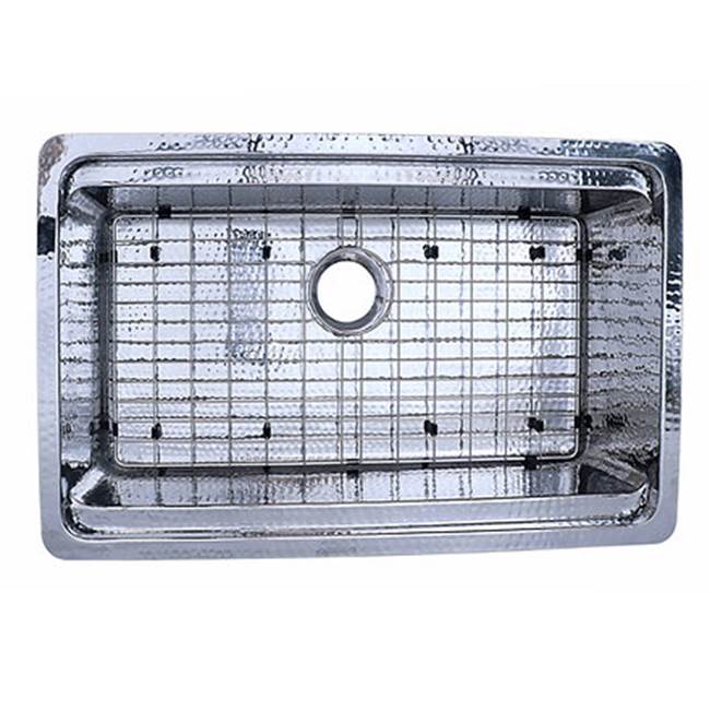 Brightwork Collection Hammered Stainless Steel Large Single Bowl Prep Station Sink. Sink Includes Accacia Cutting Board