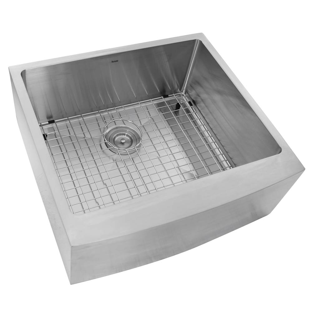 Apron2420SR-16 - 24 Inch Pro Series Single Bowl Farmhouse Apron Front Stainless Steel Kitchen Sink