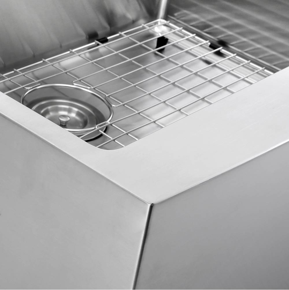 Apron302010SR-16 - 30 Inch Pro Series Single Bowl Farmhouse Apron Front Stainless Steel Kitchen Sink