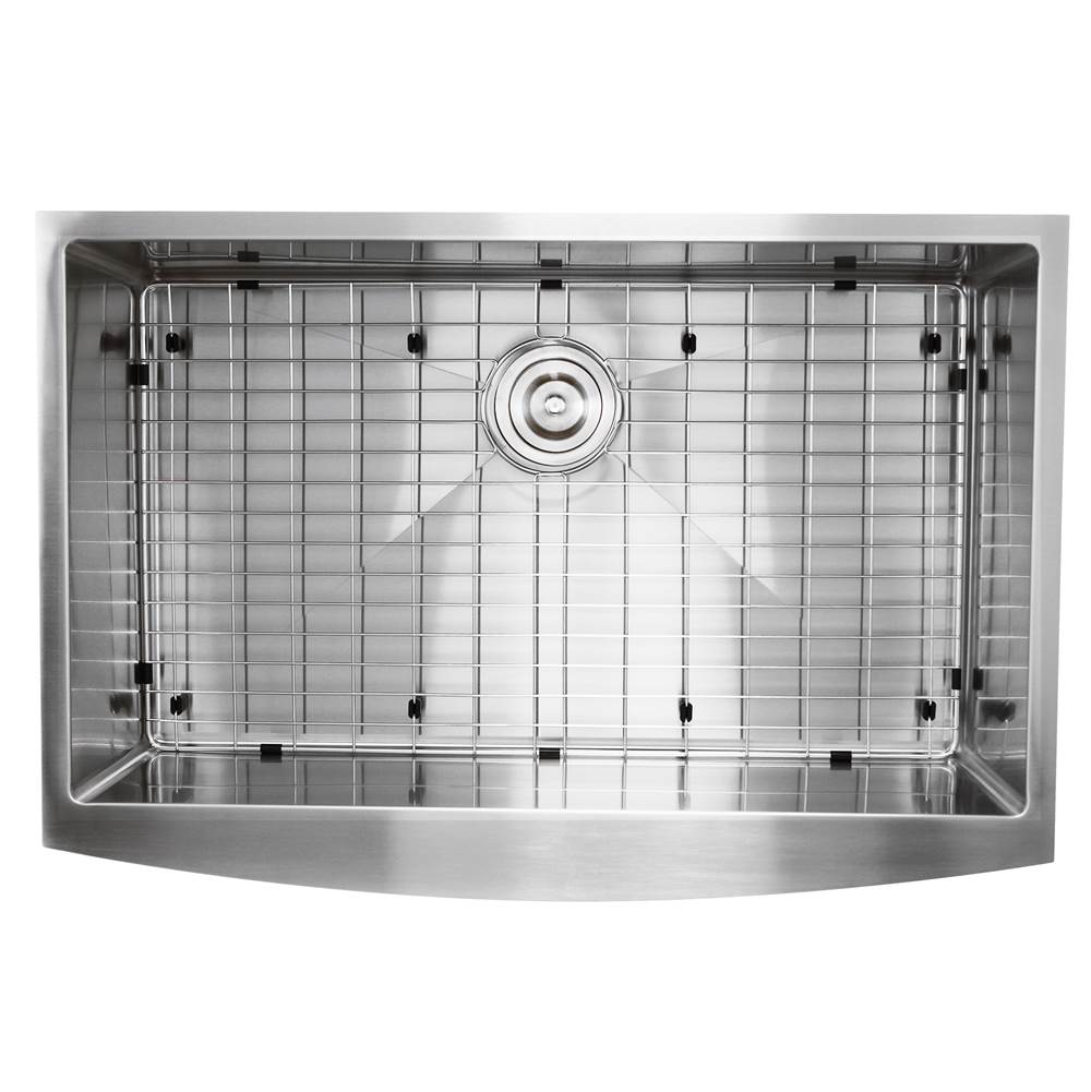 33 Inch Pro Series Small Radius Farmhouse Apron Front Stainless Steel Sink