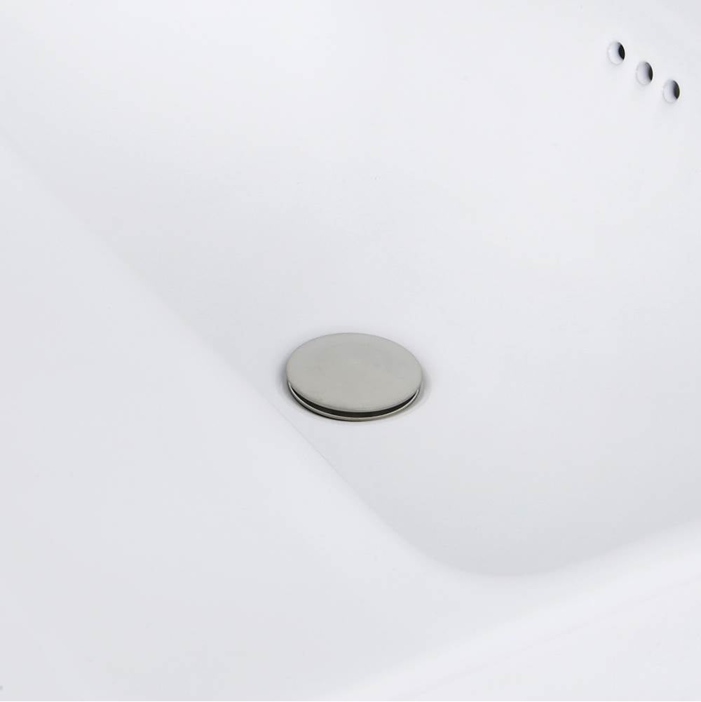 23 Inch 1-hole Rectangular Drop-In Ceramic Vanity Sink