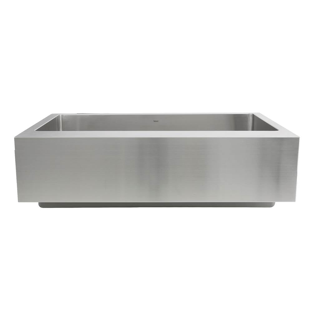 Patented Design Pro Series Single Bowl Undermount Stainless Steel Kitchen Sink with 9 Inch Apron Front