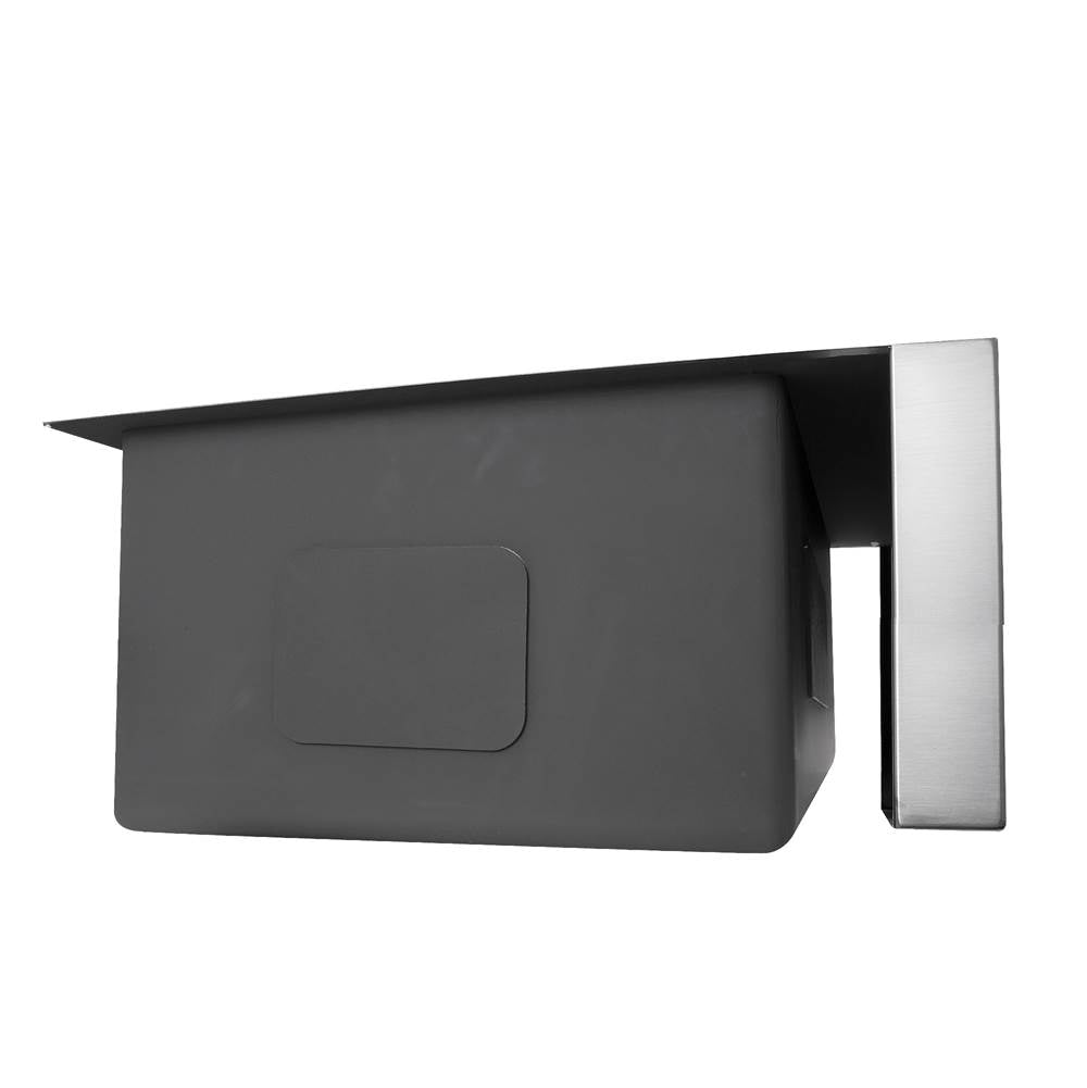 Patented Design Pro Series Single Bowl Undermount Stainless Steel Kitchen Sink with 9 Inch Apron Front