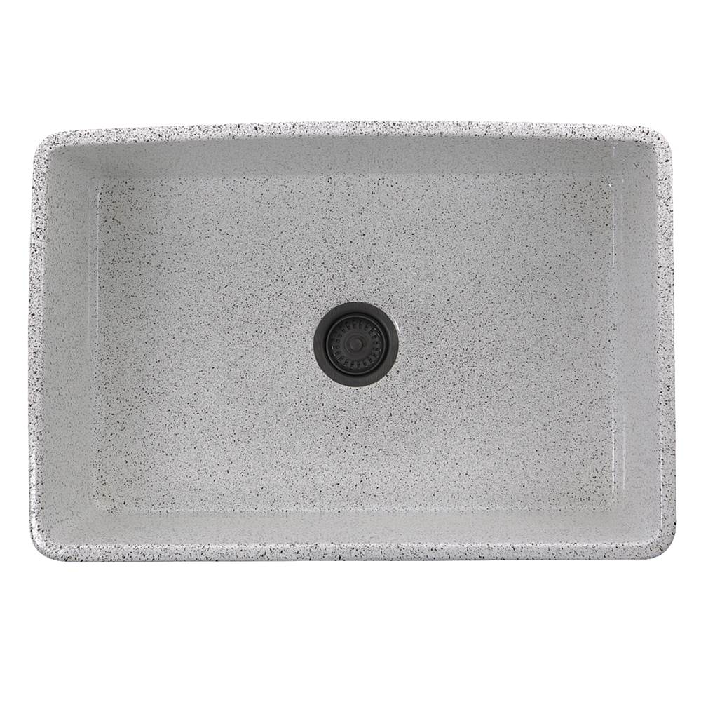 30-Inch Farmhouse Fireclay Sink with Concrete Finish
