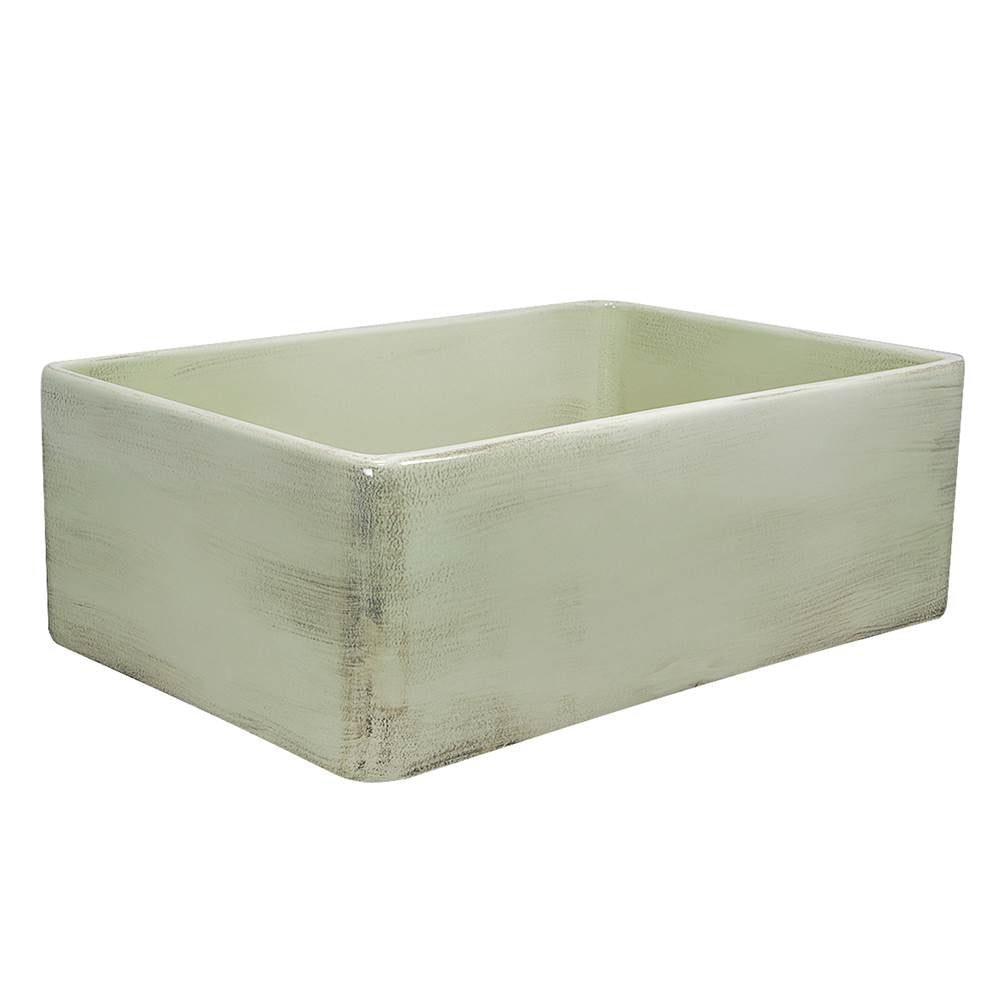 30-Inch Farmhouse Fireclay Sink with Concrete Finish
