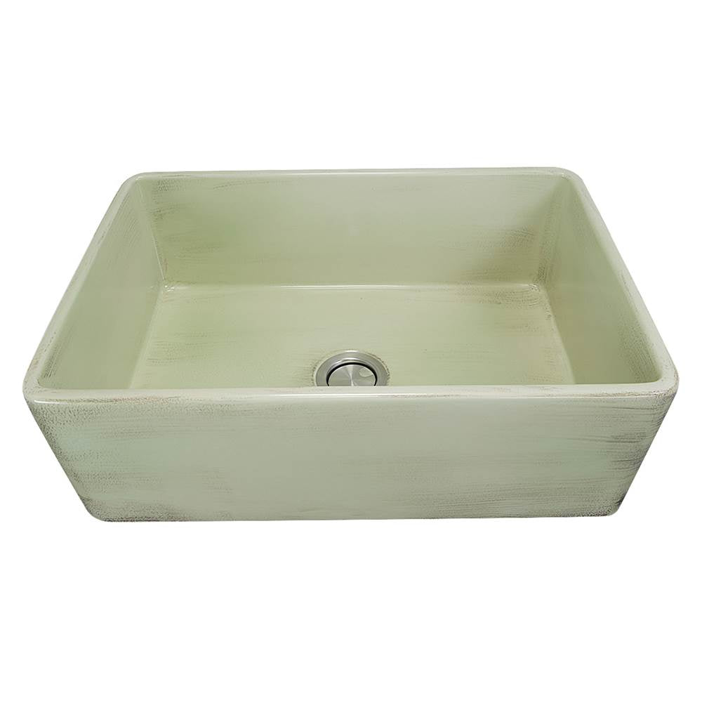 30-Inch Farmhouse Fireclay Sink with Concrete Finish