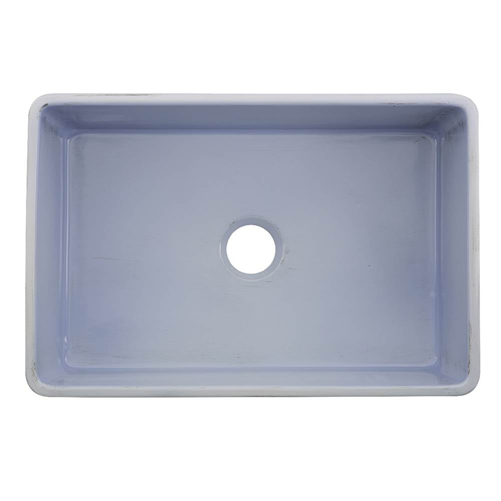 30-Inch Farmhouse Fireclay Sink with Concrete Finish