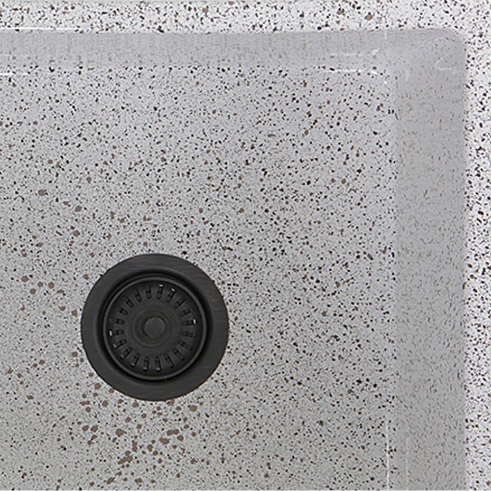Double Bowl Farmhouse Fireclay Sink with Concrete Finish