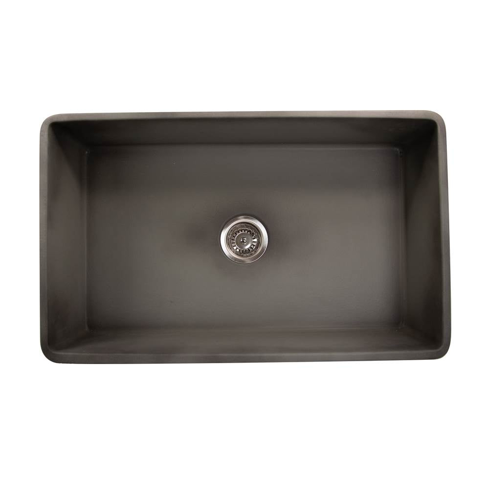 Nantucket Sinks - 33-Inch Farmhouse Fireclay Sink - Concrete