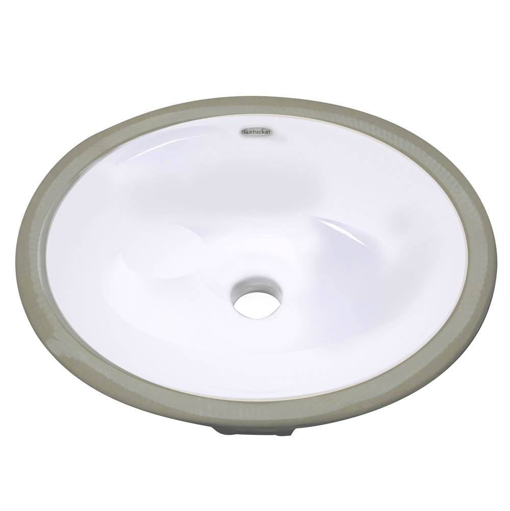 Glazed Bottom 13 Inch X 10 Inch Undermount Ceramic Sink In White Gb-13X10-W