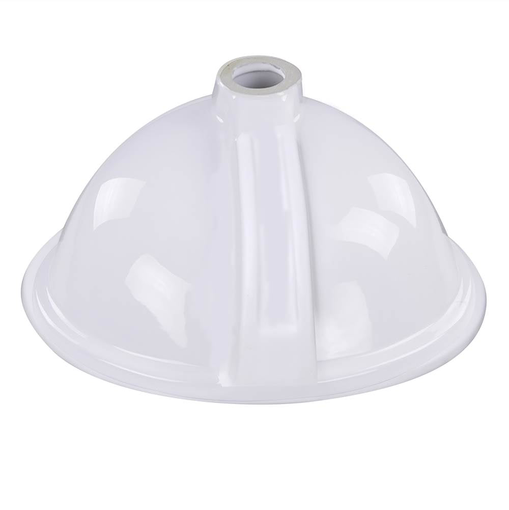 Glazed Bottom 13 Inch X 10 Inch Undermount Ceramic Sink In White Gb-13X10-W