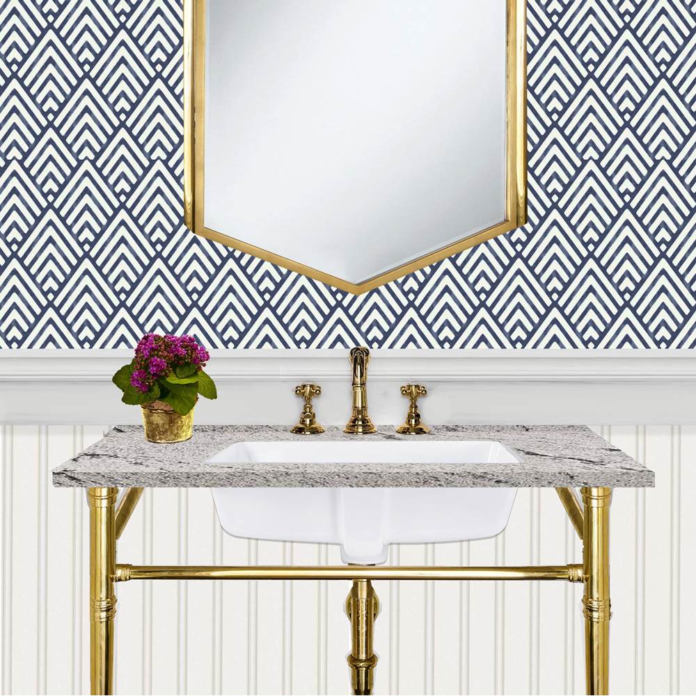 17 Inch x 13 Inch Glazed Bottom Undermount Rectangle Ceramic Sink In White