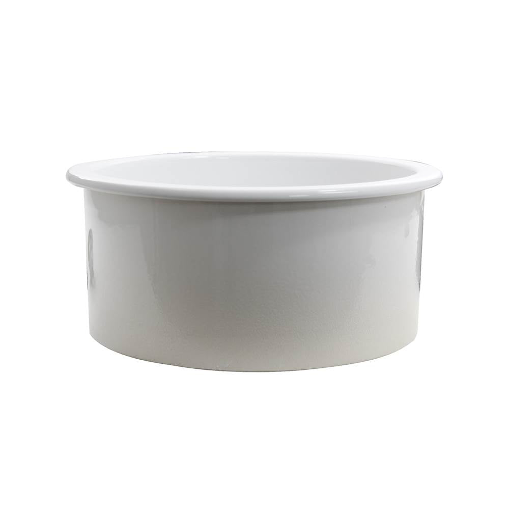 18 inch Fireclay Round Bar-Prep Sink