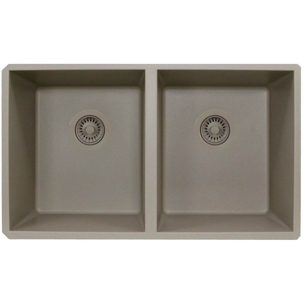 BROWN SINK DRAIN FOR GRANITE COMPOSITE SINKS WITHOUT OVERFLOW