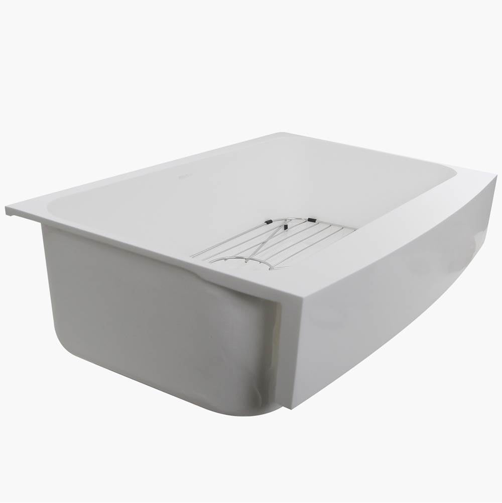 Glacierstone Apron kitchen Sink with Grid Included