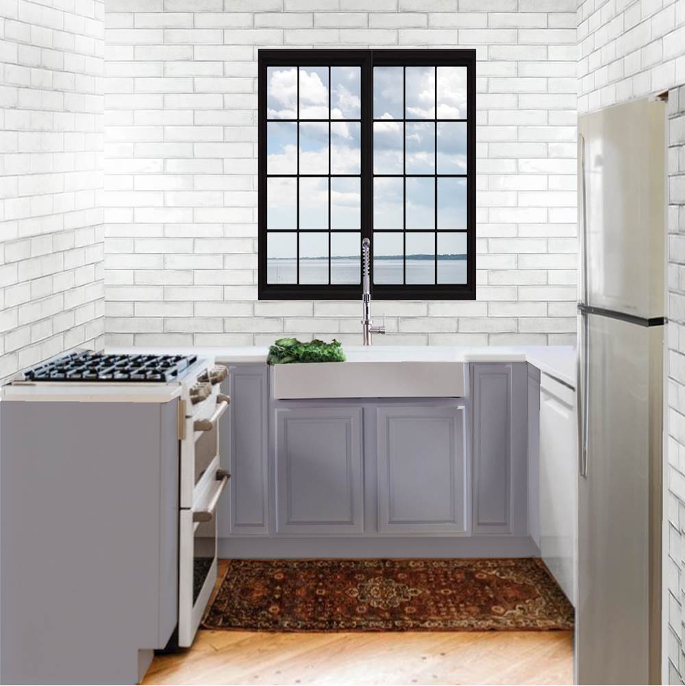 Glacierstone Apron kitchen Sink with Grid Included