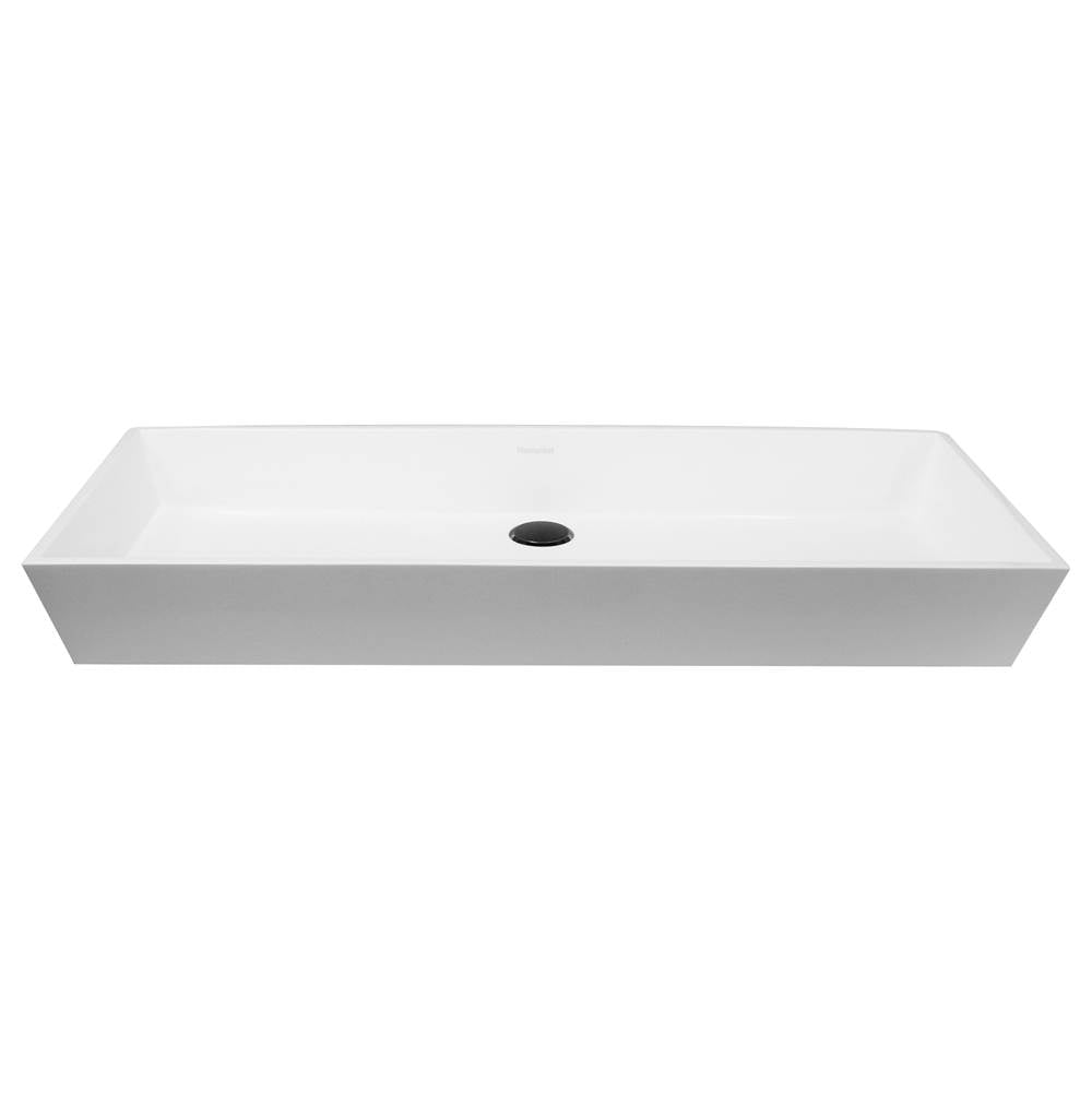 Rectangle White Glacierstone Sink