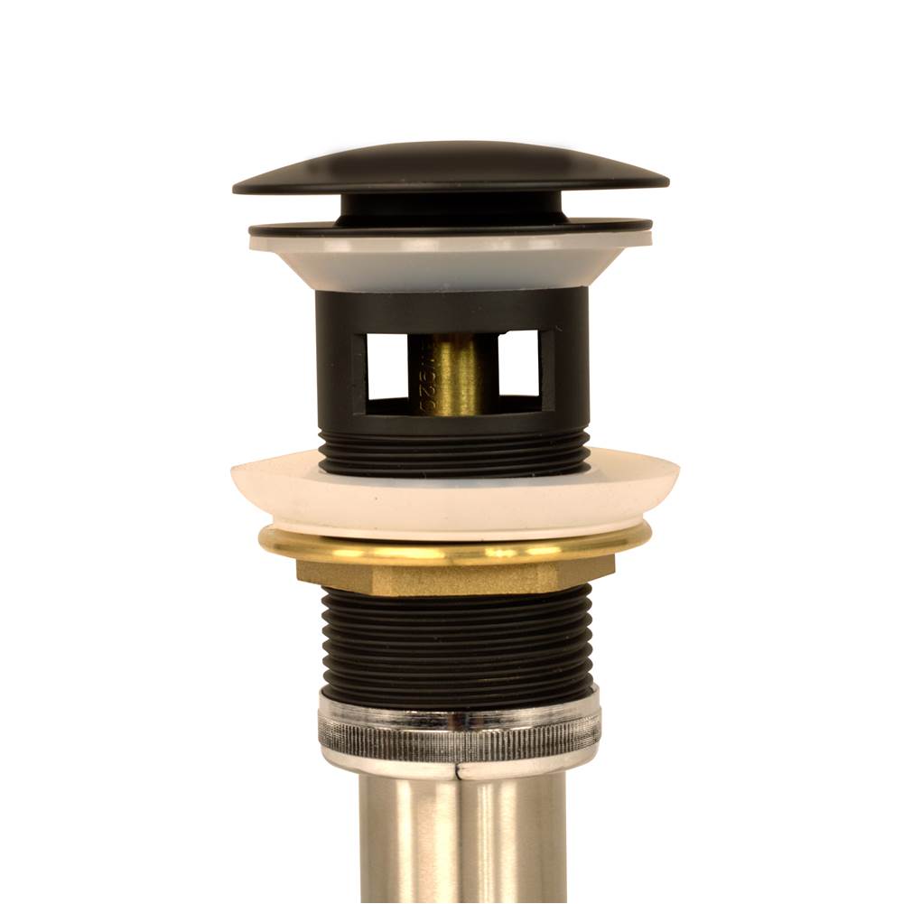 Brushed Gold Finish Umbrella Drain With Overflow