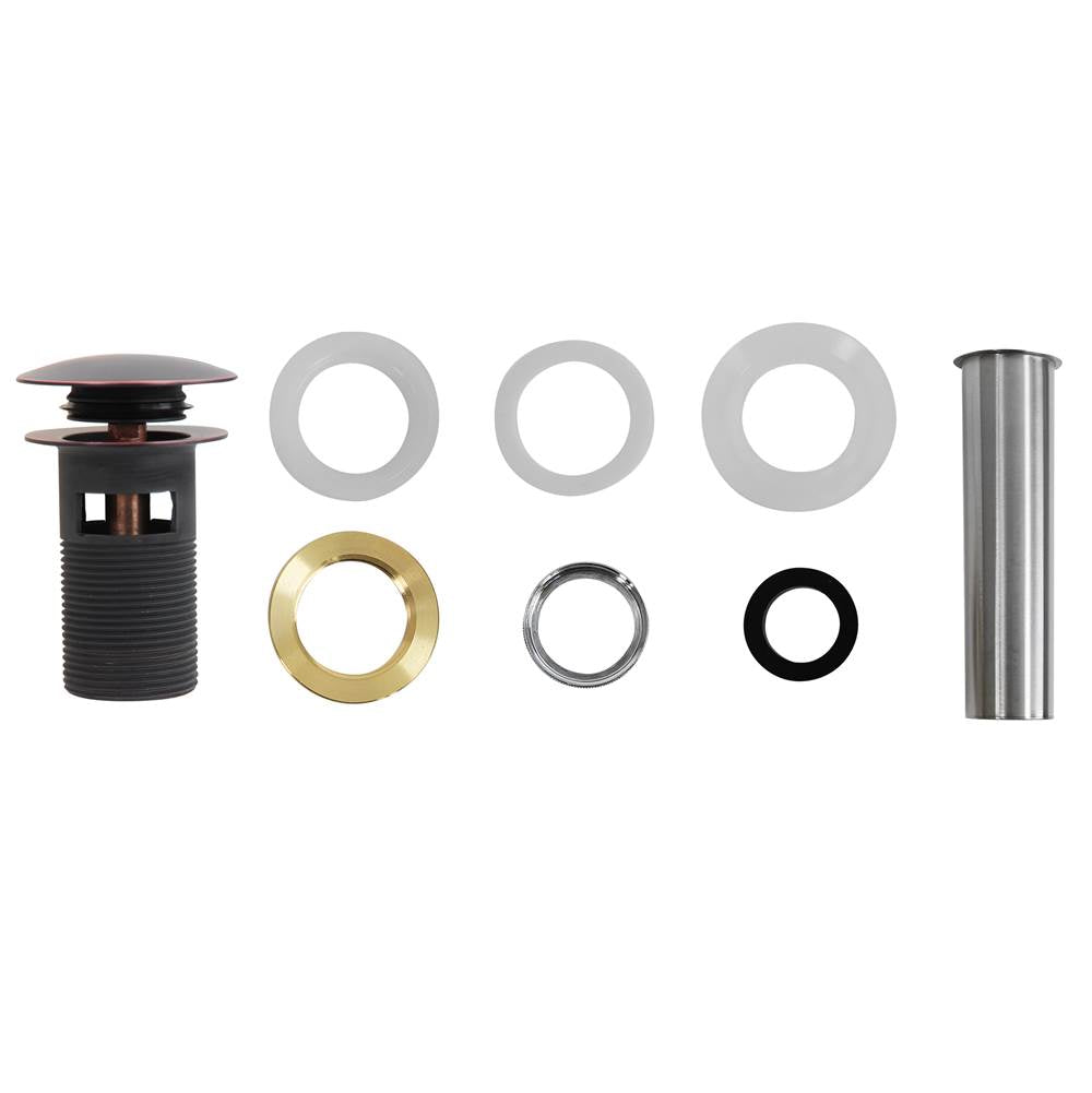 Oil Rubbed Bronze Finish Umbrella Drain With Overflow