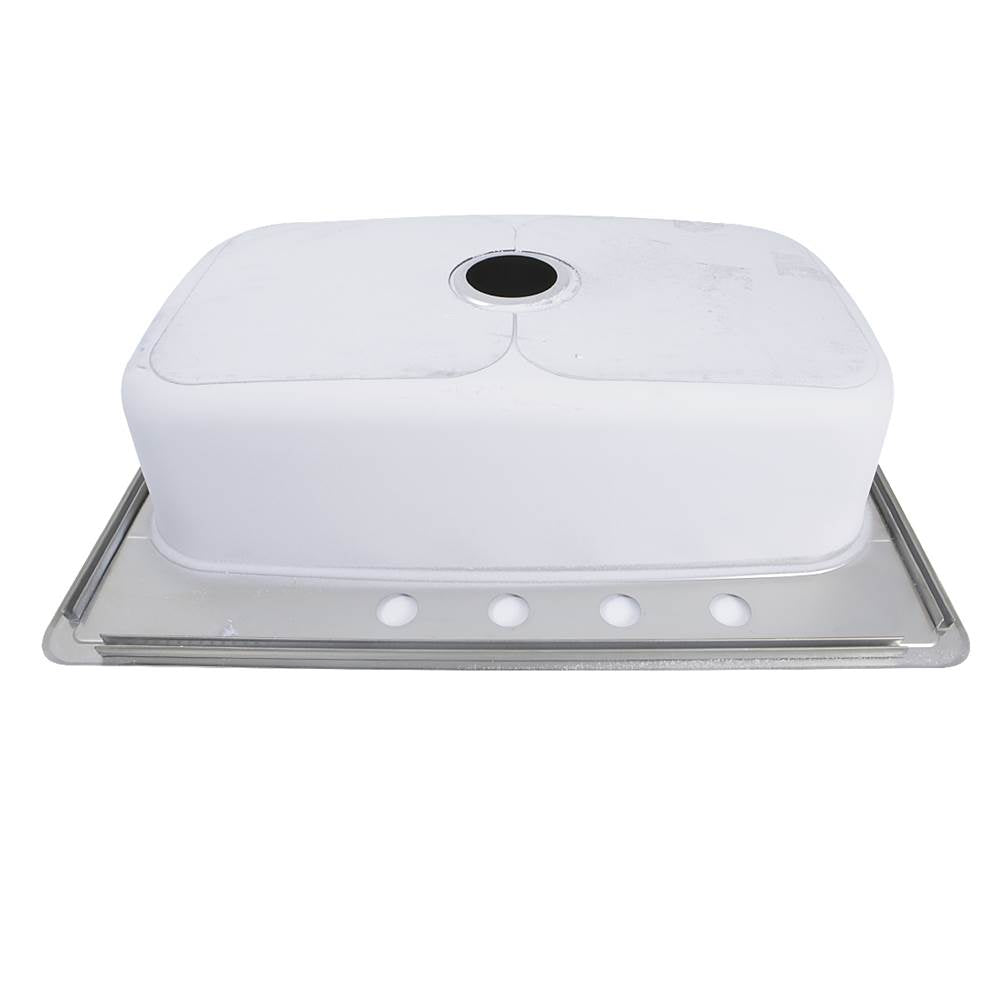 33 Inch Large Rectangle Single Bowl 18 Gauge Stainless Steel Drop In Kitchen Sink