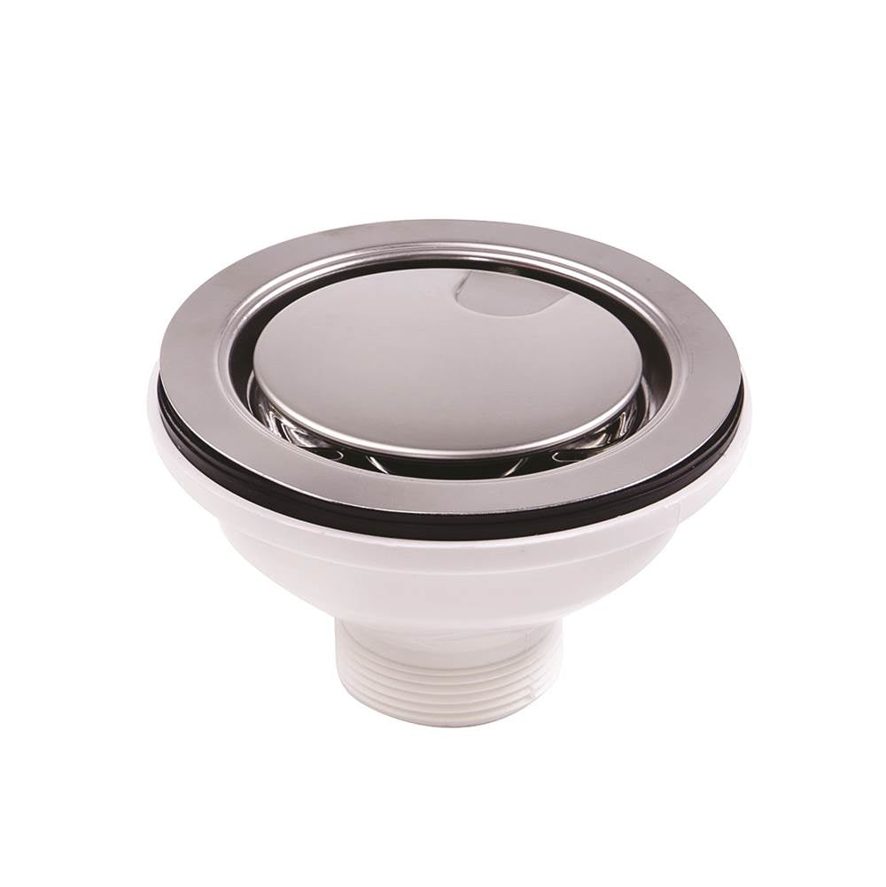 Chrome Flip Top Crumb Cup Kitchen Drain