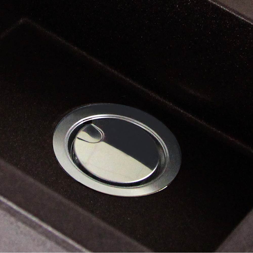 Chrome Flip Top Crumb Cup Kitchen Drain