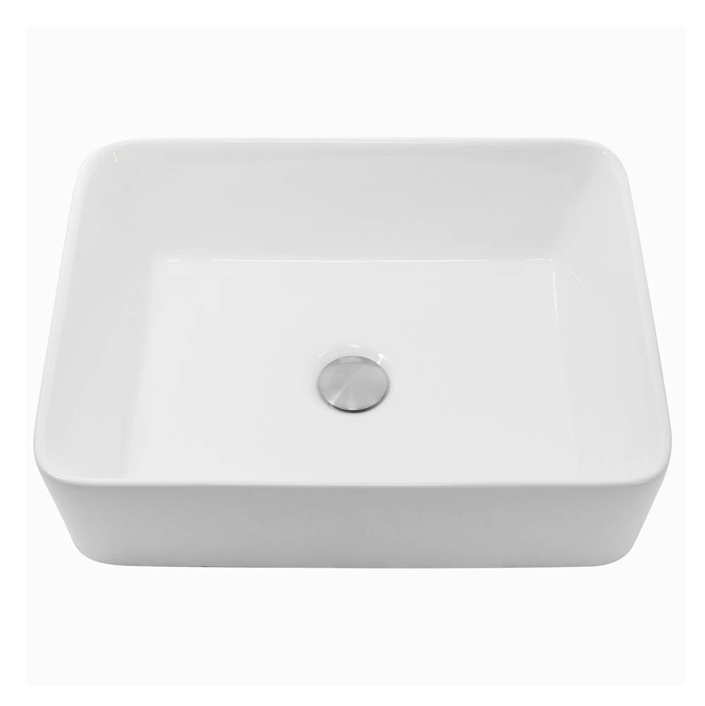 Rectangle White Vessel Sink