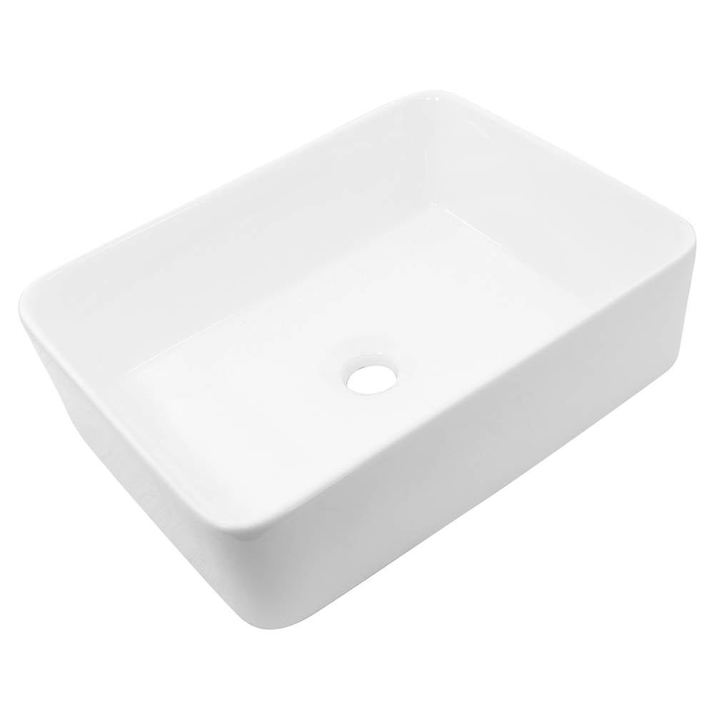 Rectangle White Vessel Sink
