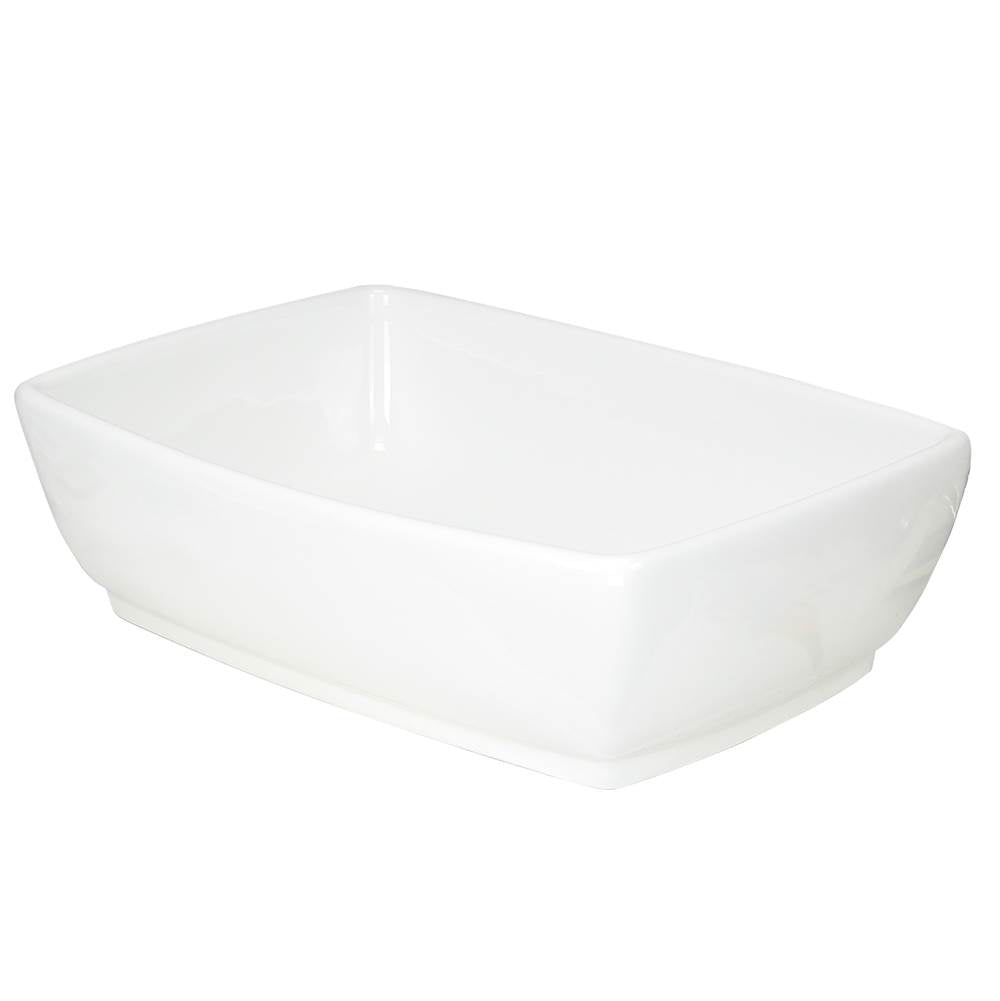 White Rectangular Vessel Sink NSV1913