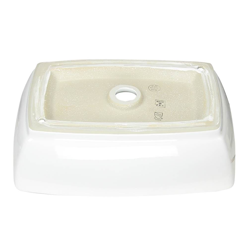 White Rectangular Vessel Sink NSV1913