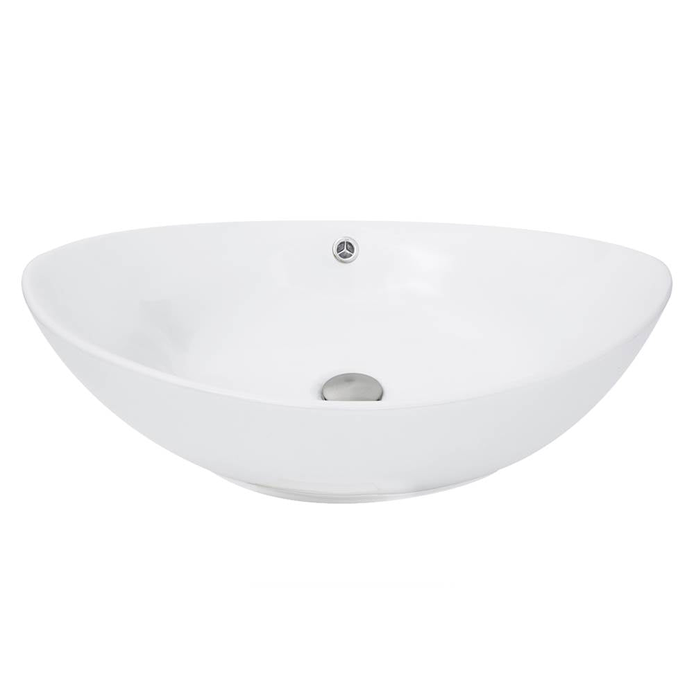 Oblong White Vessel Sink