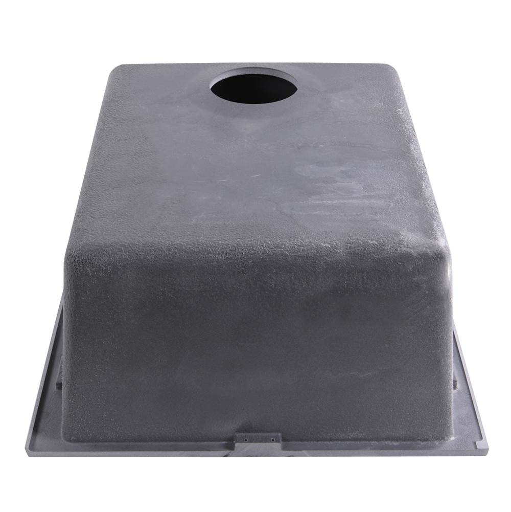 17'' Single Bowl Undermount Granite Composite Bar-Prep Sink Black