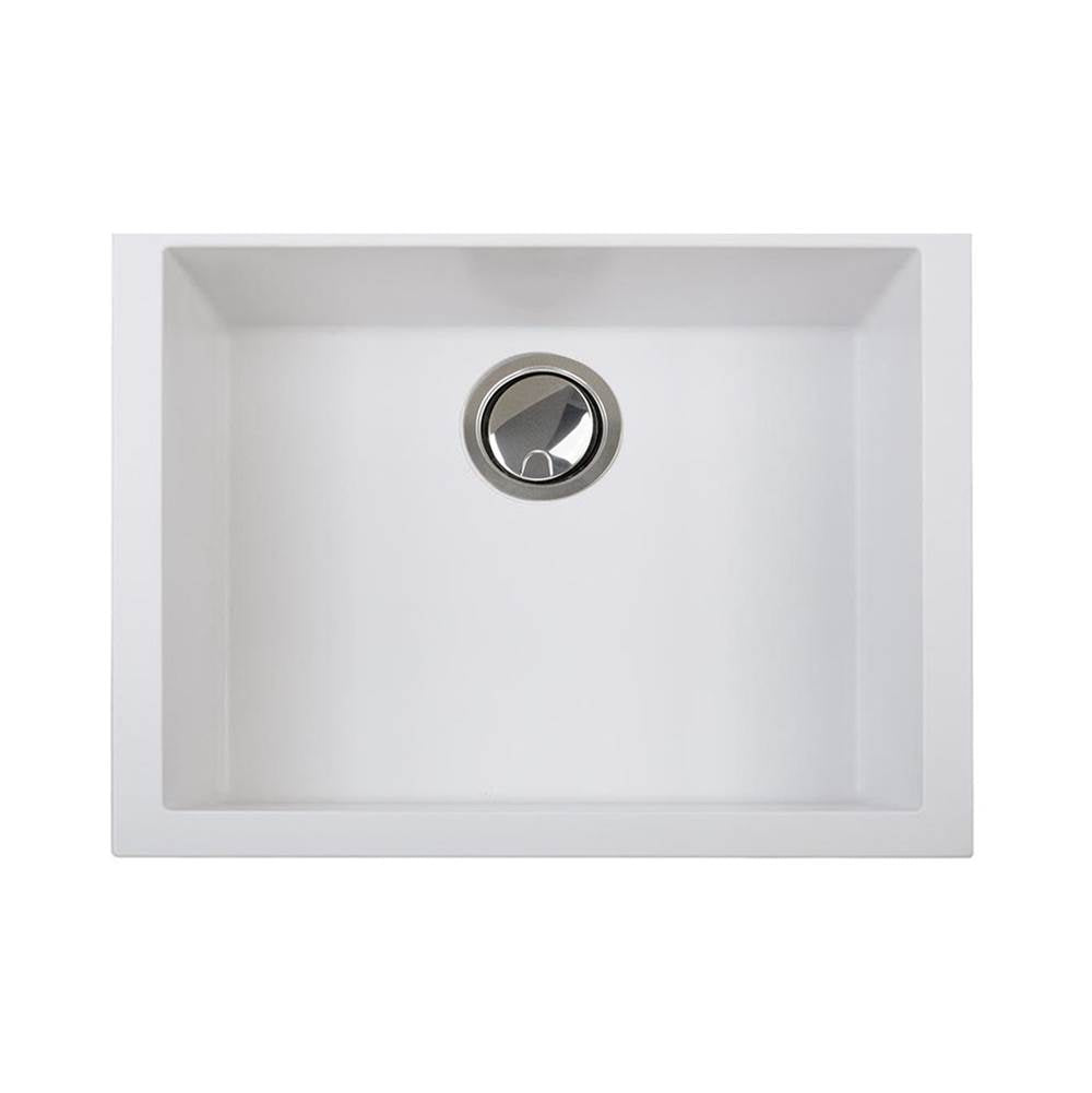 Small Single Bowl Undermount Granite Composite Black