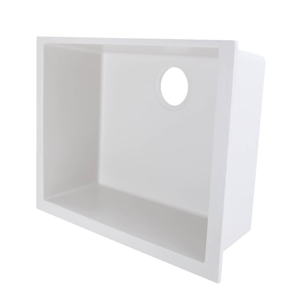 Small Single Bowl Undermount Granite Composite Black