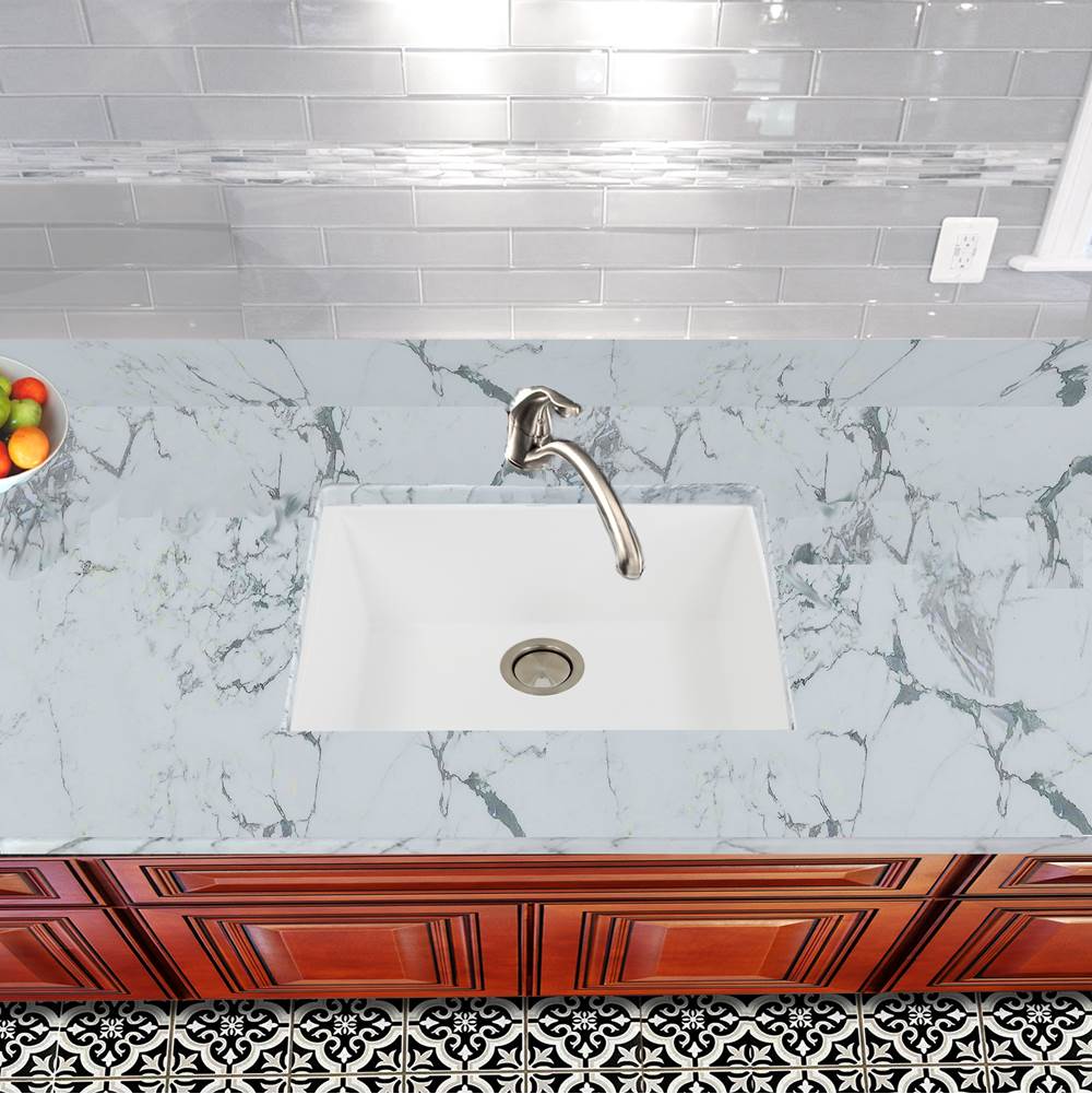 Small Single Bowl Undermount Granite Composite Black