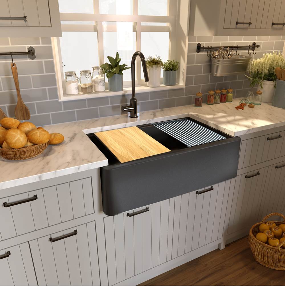33''X20'' GRANITE COMPOSITE APRON FARMHOUSE SINK