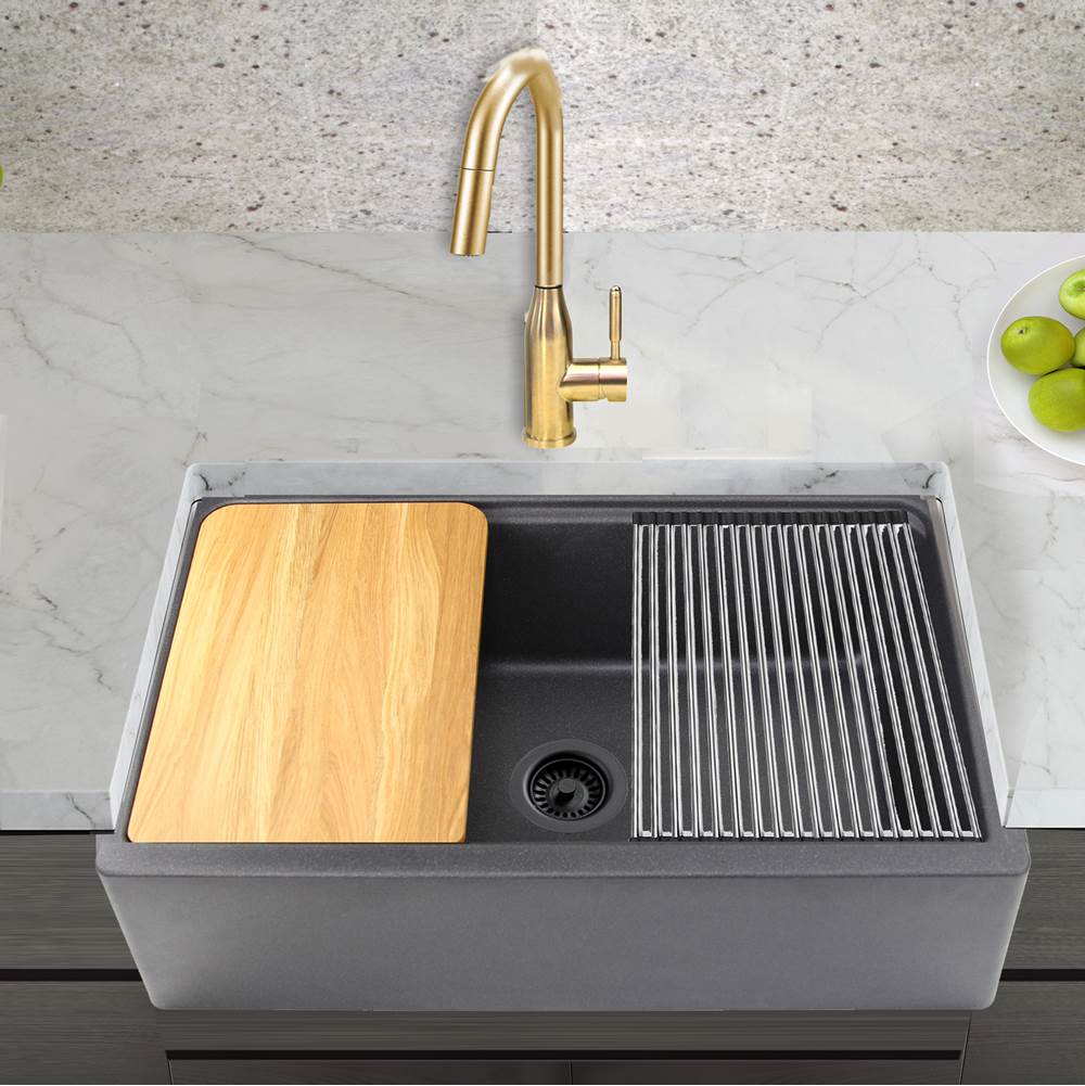 33''X20'' GRANITE COMPOSITE APRON FARMHOUSE SINK